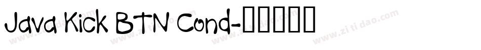 Java Kick BTN Cond字体转换